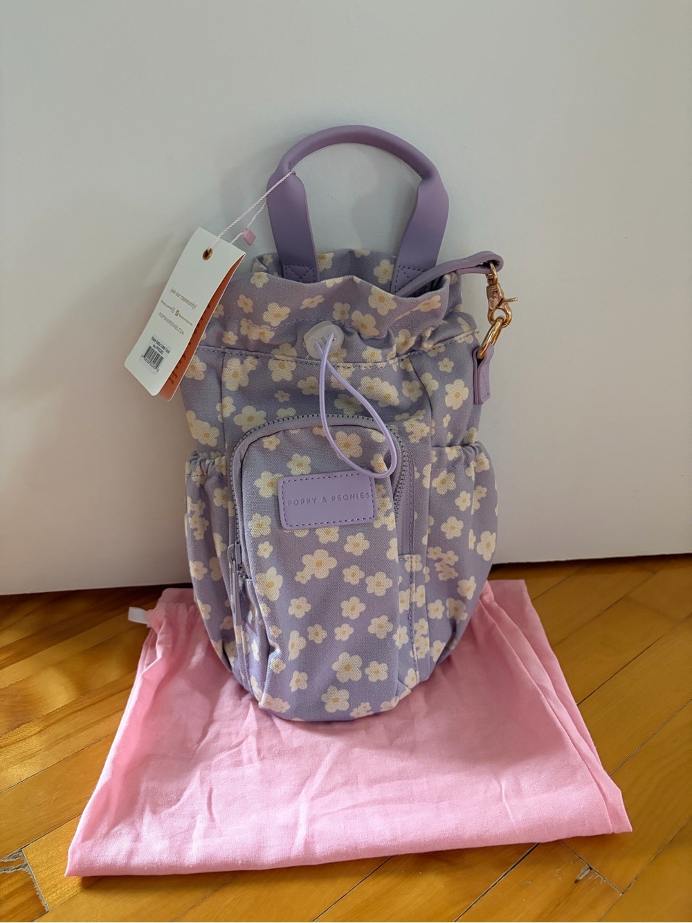 Poppy & Peonies Purple Floral Cooler Bag